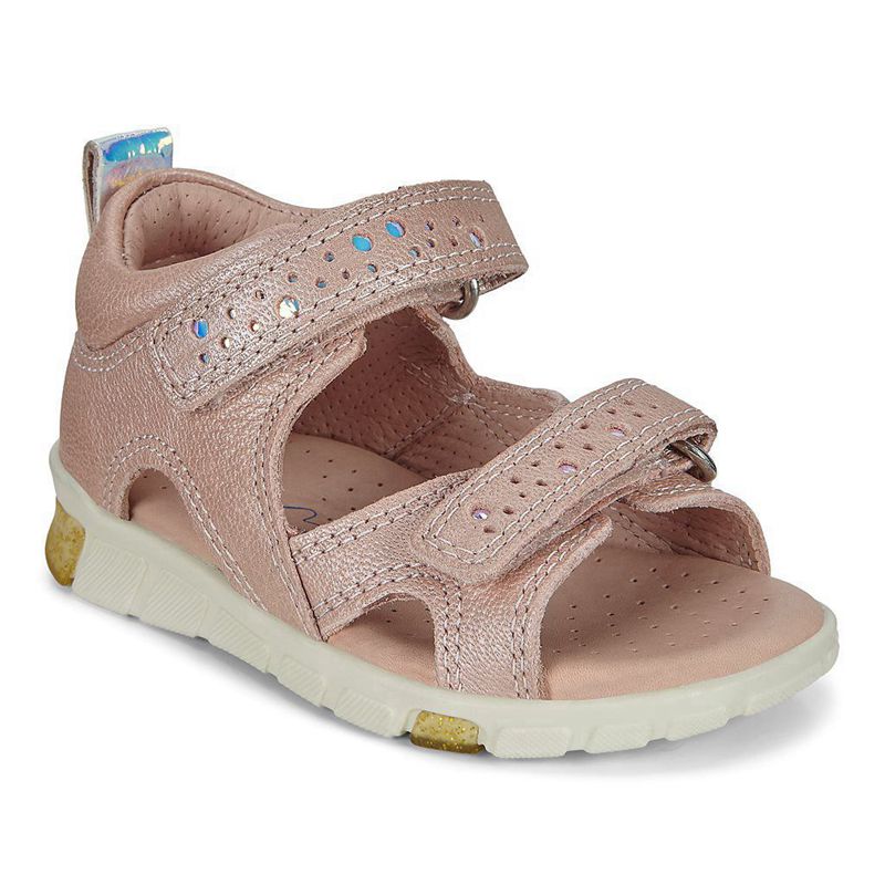 Kids ECCO MINI STRIDE SANDAL - Sandals Pink - India XSCBIK493